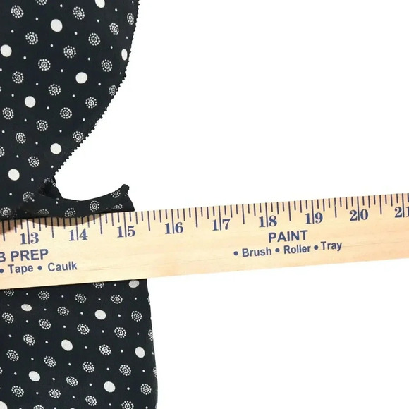 Madewell Petal Play 100% Silk Romper Black Polka Dot Open Back Black  XXS - Picture 4 of 6